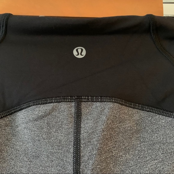 Lululemon Train Times Crop 17" Heathered Black 4 - Picture 10 of 12
